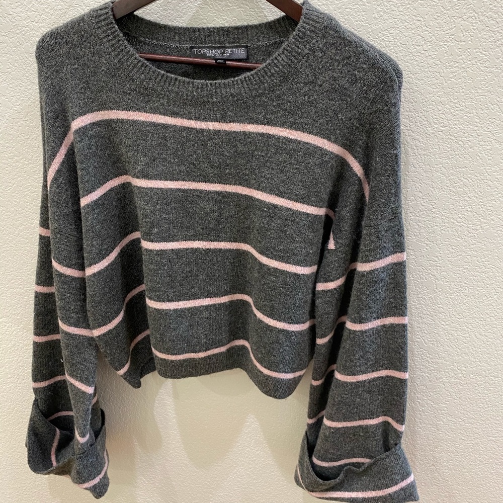 TopShop Petite Striped Sweater